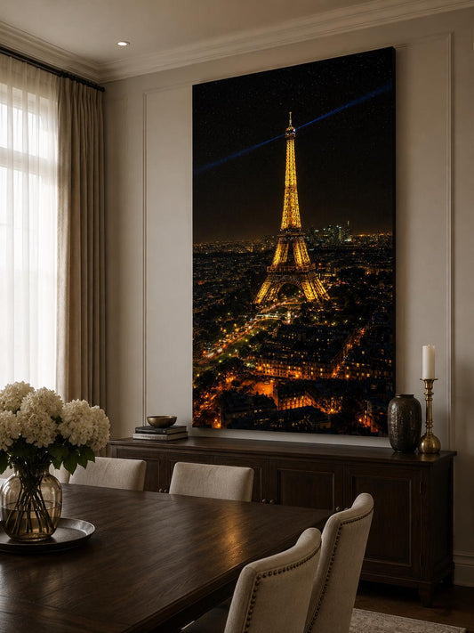 Torre Eiffel Illuminata di Notte: vista 2 del prodotto