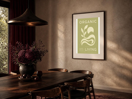 Vita organica e consapevole, stampa digitale grafica minimal