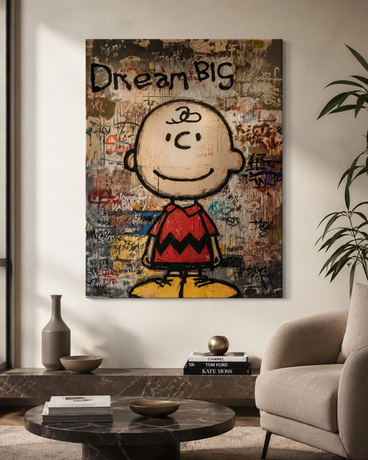Quadro Dream Big Street Art: vista 2 del prodotto