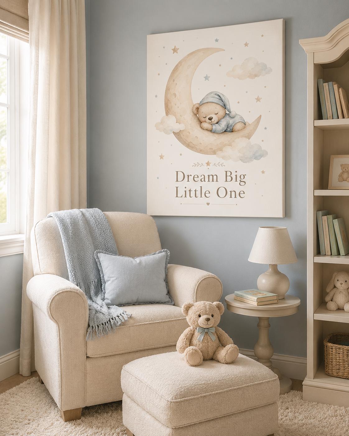 Quadro Orsetto sulla Luna Dream Big Little One: vista 4 del prodotto
