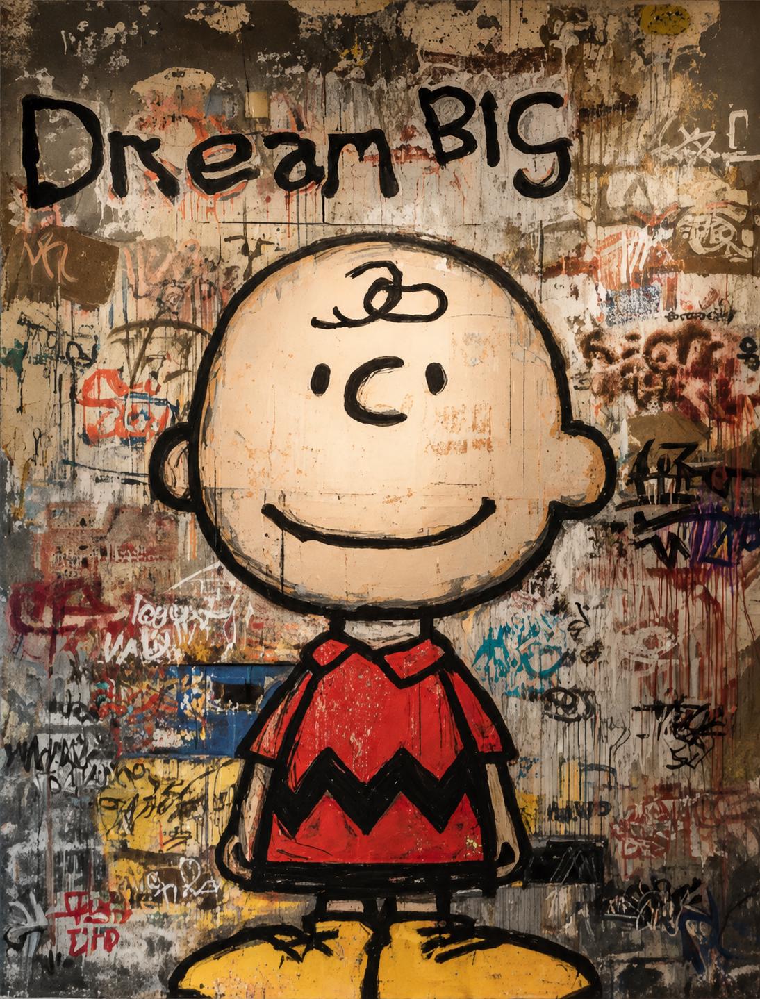Quadro Dream Big Street Art: vista 3 del prodotto