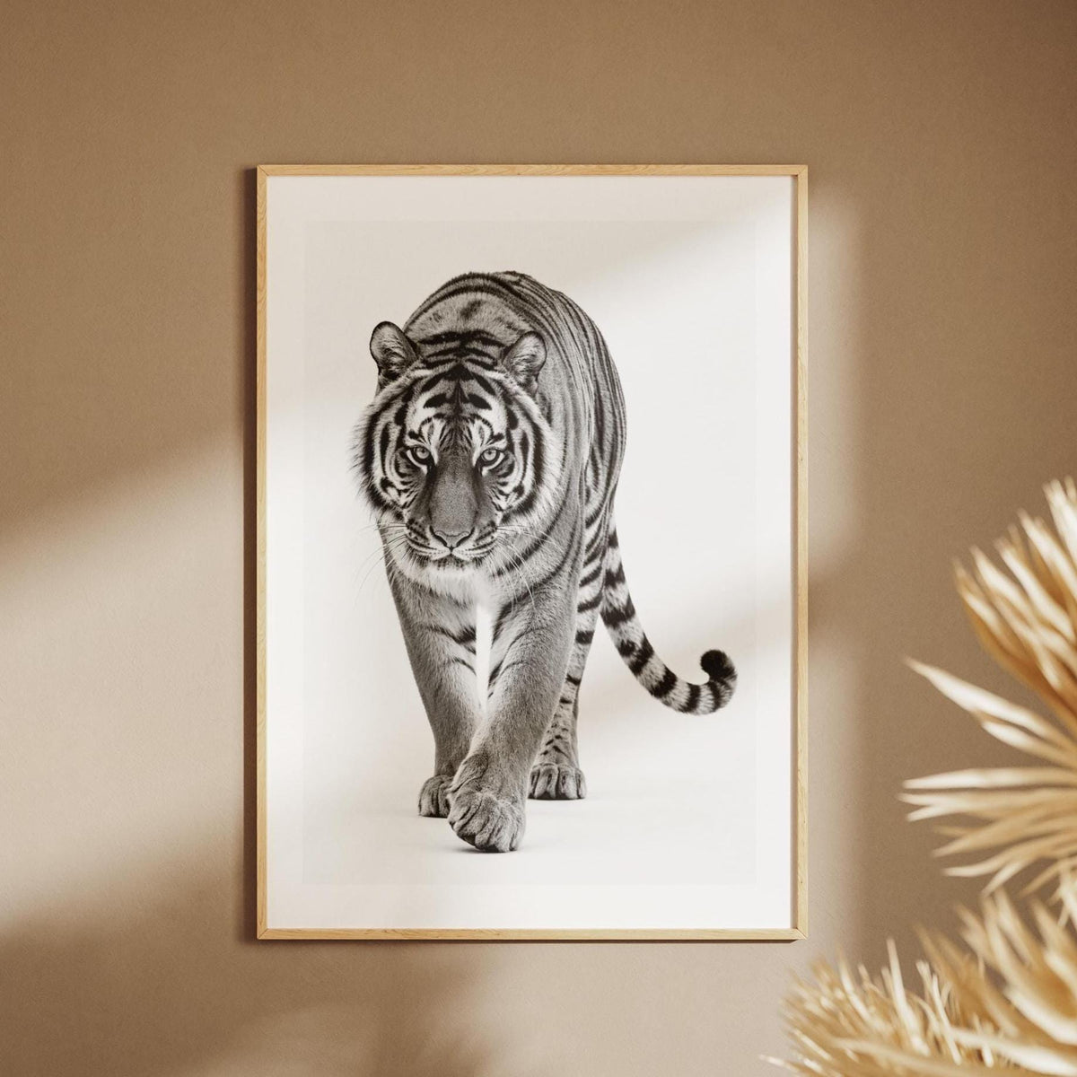 Quadro tigre bianco e nero: stampa artistica da parete