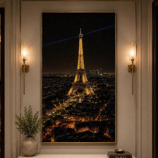 Torre Eiffel Illuminata di Notte – Quadro paesaggio
