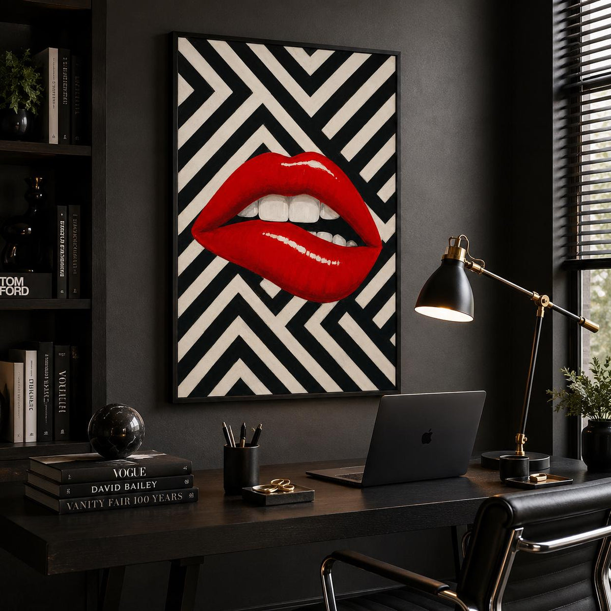 Quadro Labbra Rosse Pop Art: vista 4 del prodotto