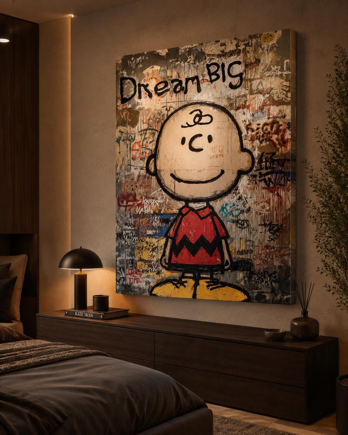 Quadro Dream Big Street Art: vista 4 del prodotto