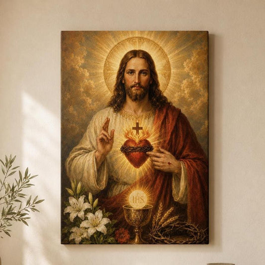 Sacro Cuore di Gesù: stampa artistica da parete
