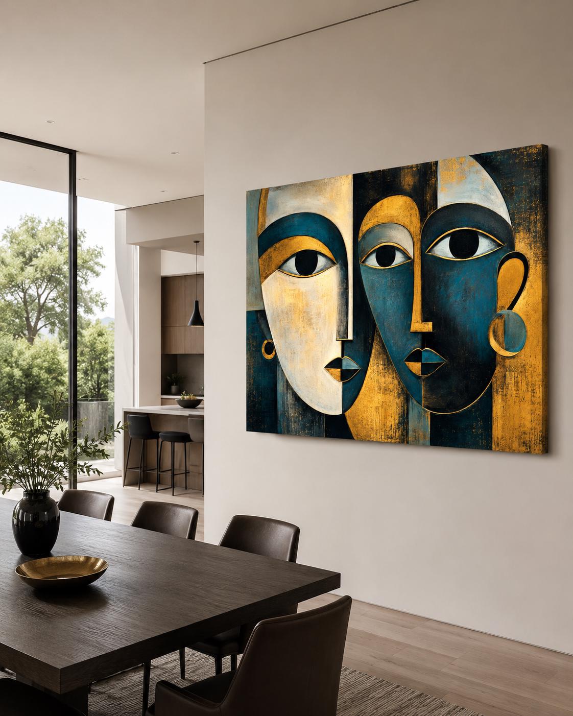 Quadro Volti Astratti: vista 4 del prodotto