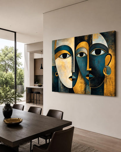 Quadro Volti Astratti: vista 4 del prodotto