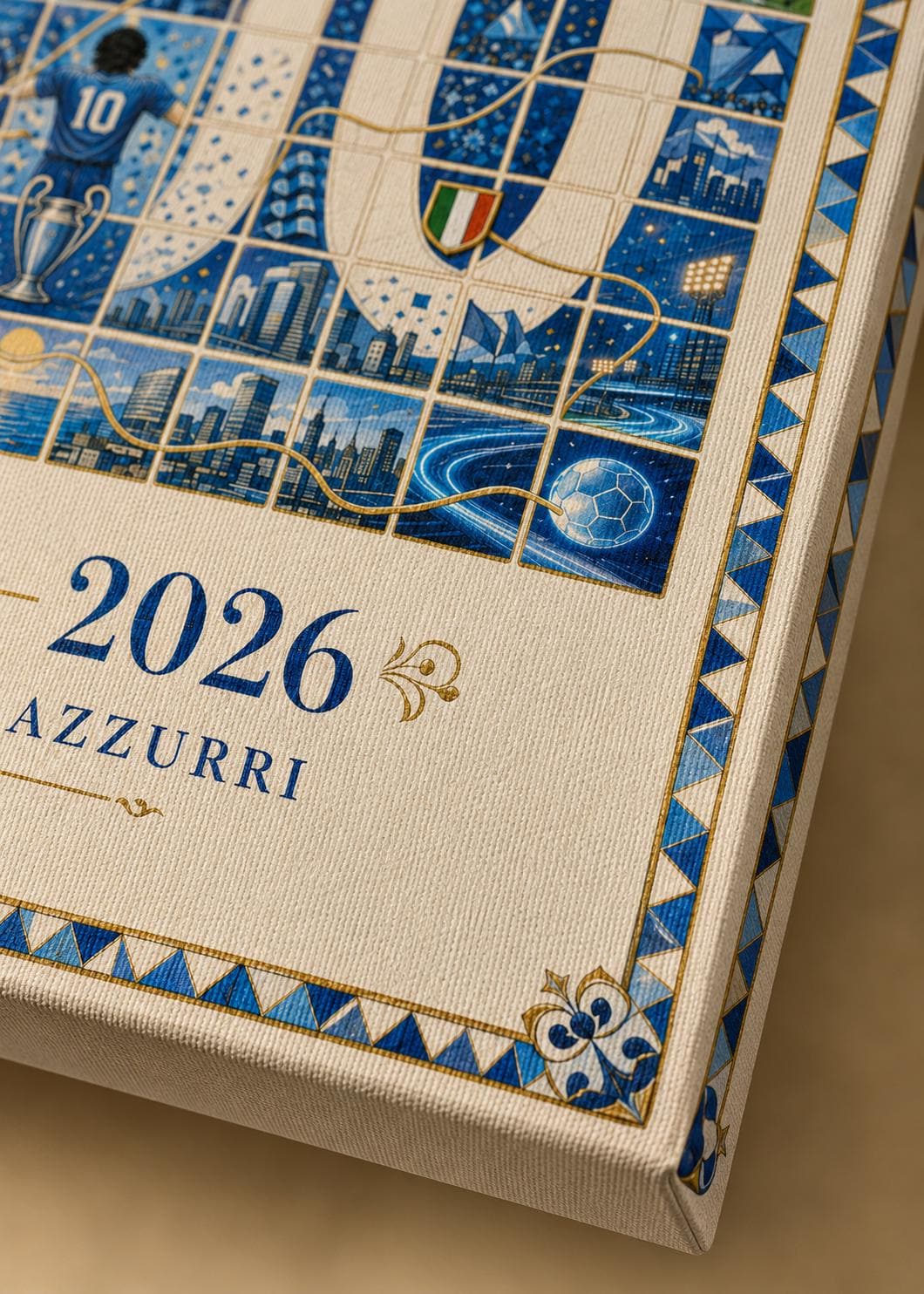 SSC Napoli 100 anni – Poster celebrativo vintage: vista 4 del prodotto