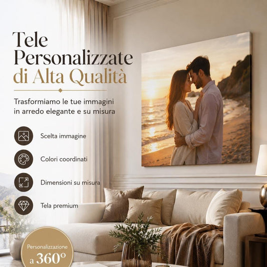 Tela personalizzata con foto: stampa artistica da parete