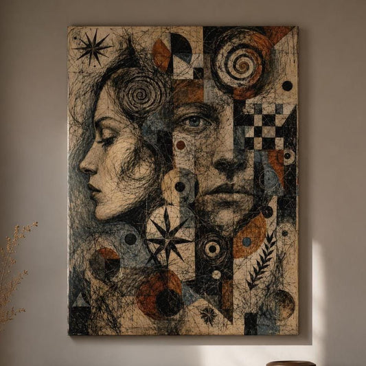 Dualità dell’Anima: stampa artistica da parete