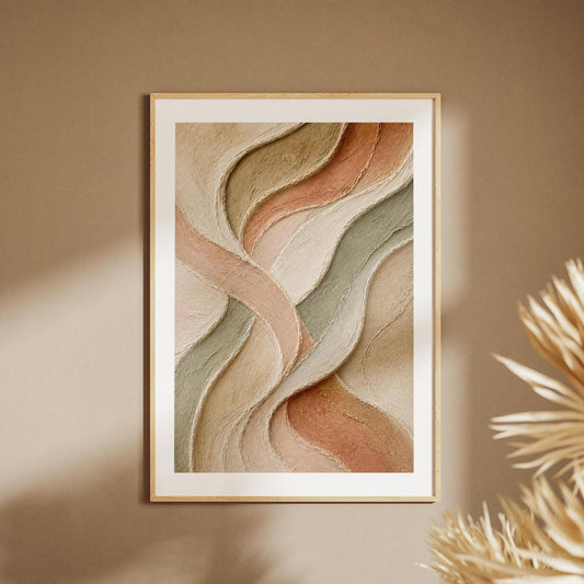 Onde di Terra: stampa artistica da parete