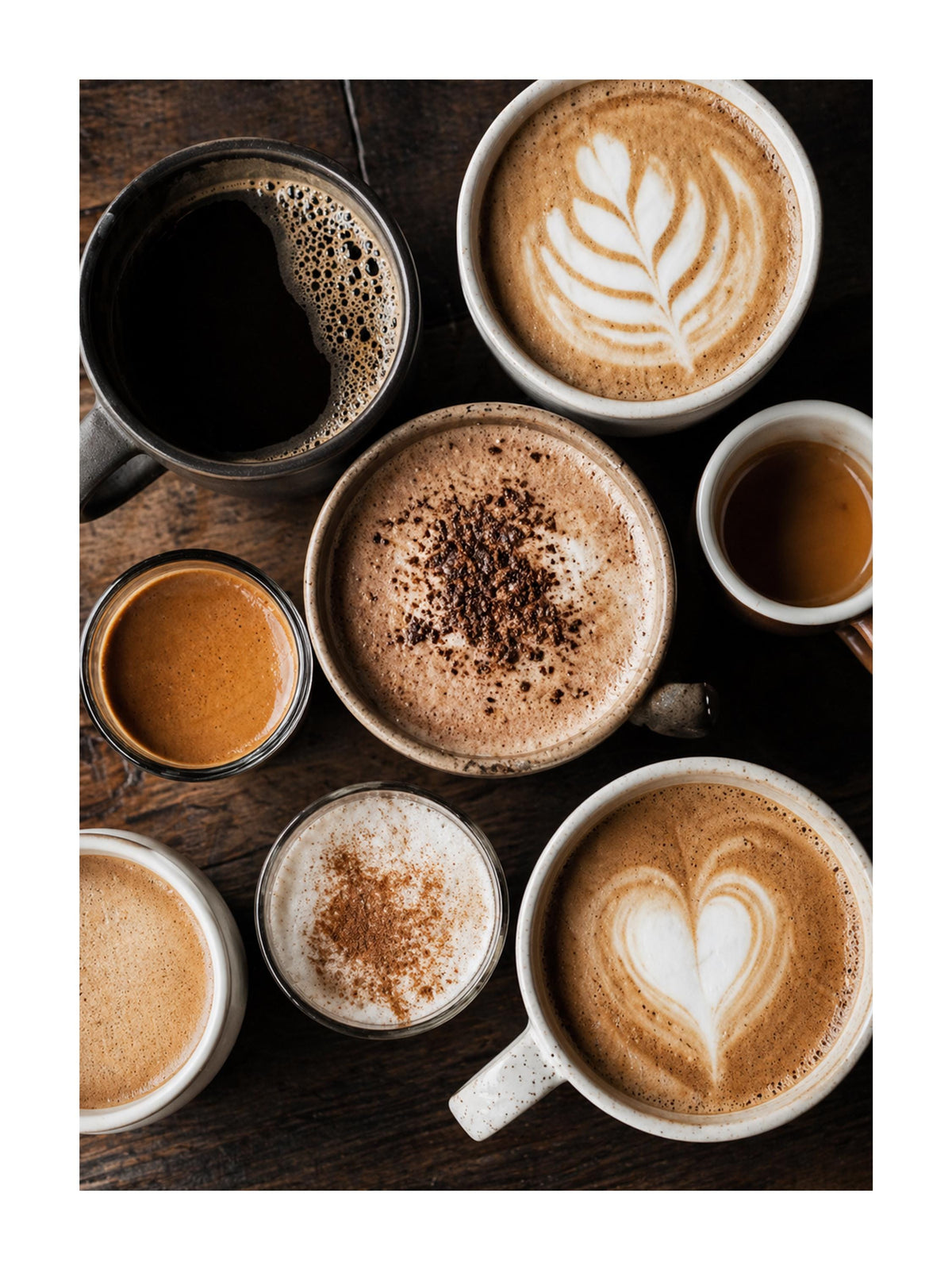 Quadro caffè e cappuccino per cucina: vista 3 del prodotto