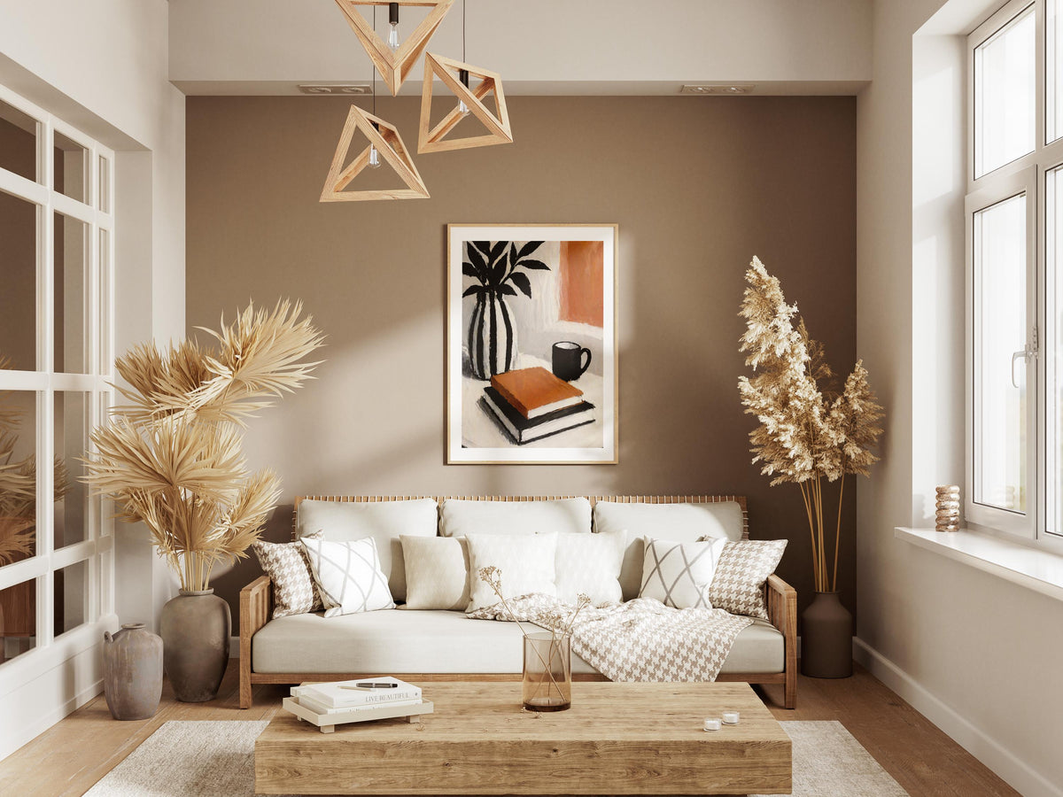 Quadro libri e tazza stile moderno: vista 4 del prodotto