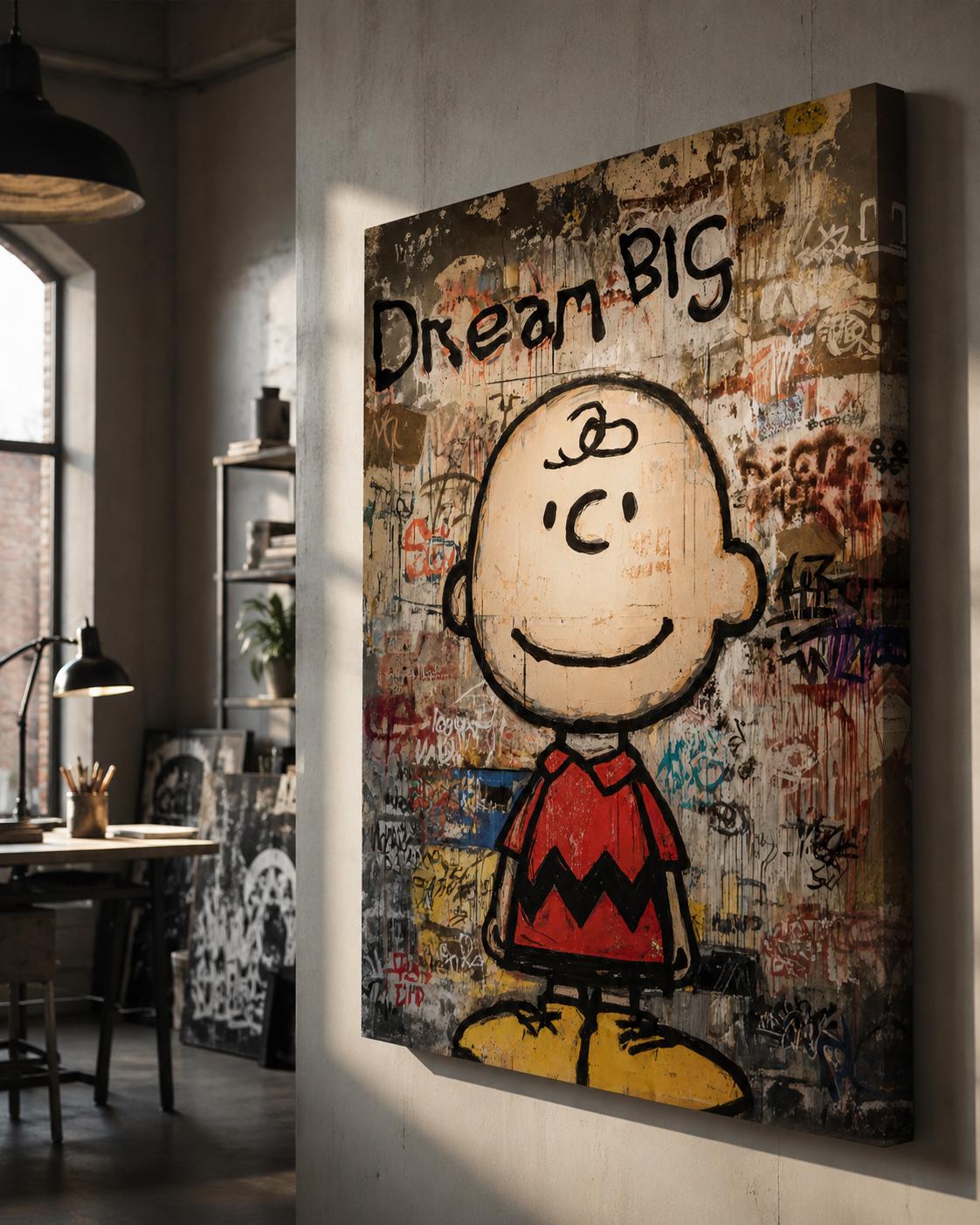 Quadro Dream Big Street Art: vista 6 del prodotto