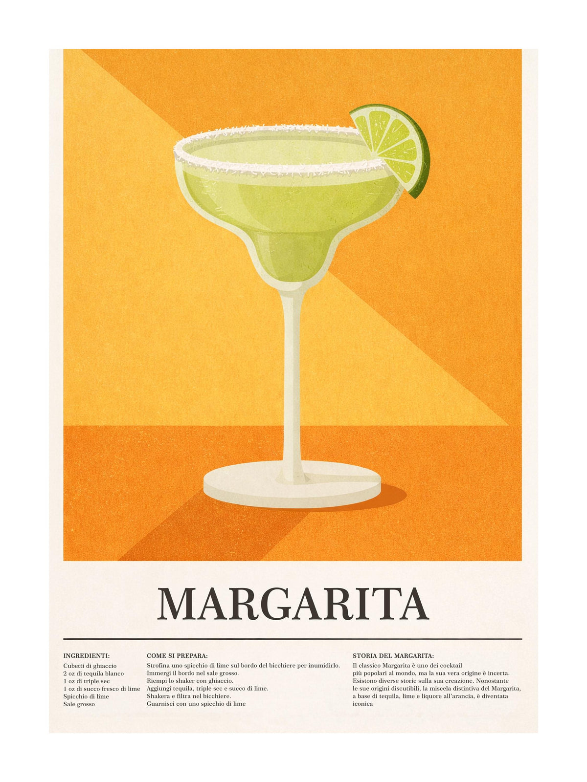 Poster Margarita Vintage: vista 3 del prodotto