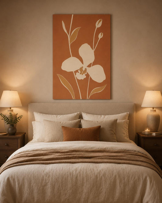 Fiore Minimalista Terracotta e Beige: vista 2 del prodotto