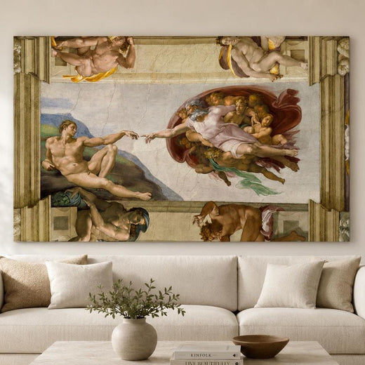 Creazione di Adamo di Michelangelo – Stampa d’arte