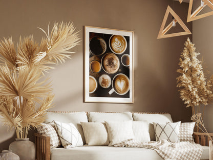 Quadro caffè e cappuccino per cucina: vista 2 del prodotto