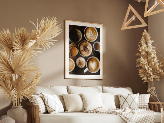 Quadro caffè e cappuccino per cucina: vista 2 del prodotto