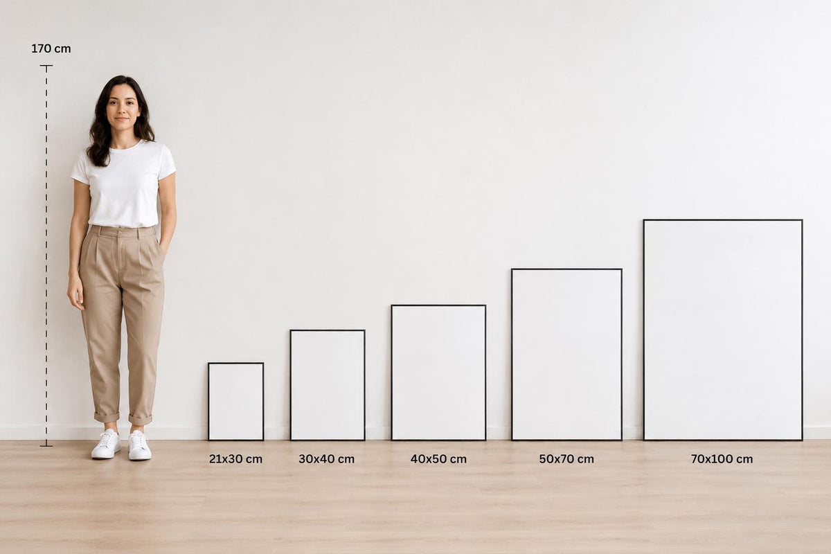 Quadro astratto geometrico beige e terracotta: vista 10 del prodotto