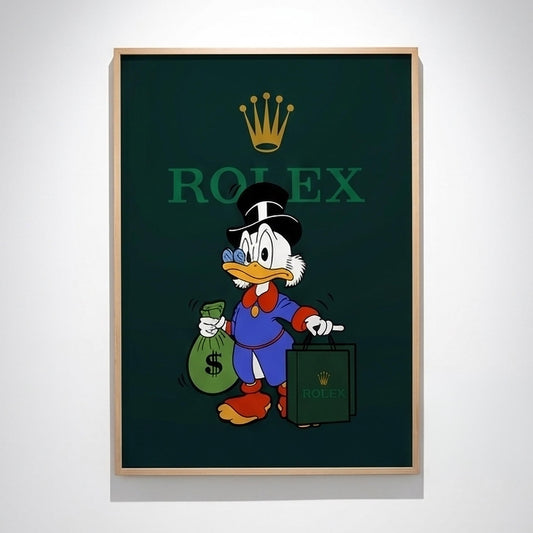 Quadro Papero Milionario Pop Art: stampa artistica da parete