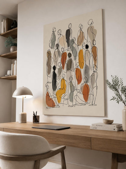 Arte Astratta con Figure Umane: vista 5 del prodotto