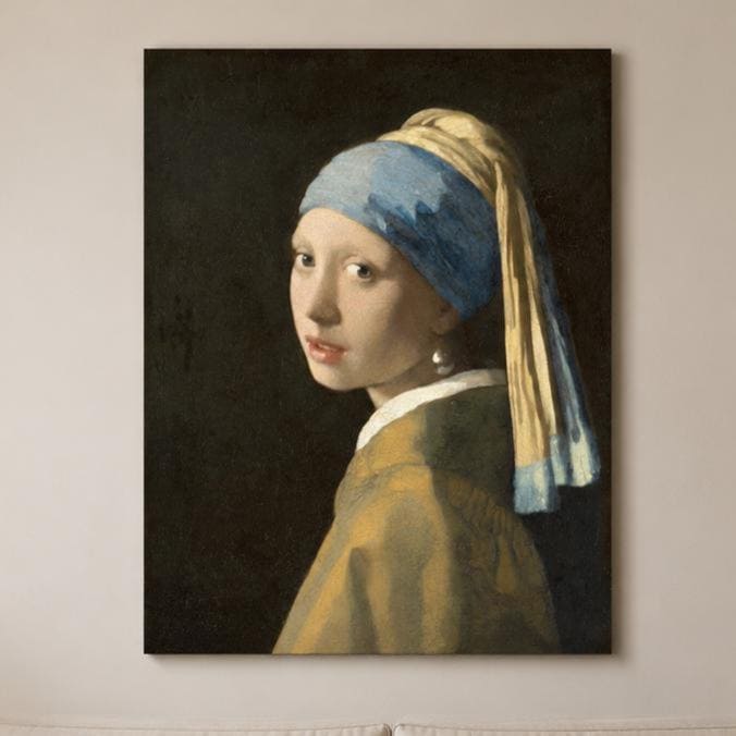 Ragazza con l’orecchino di perla di Vermeer: stampa artistica da parete