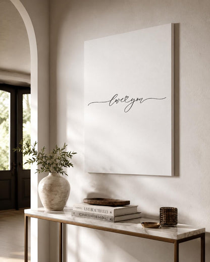 Poster “Love You” minimal elegante: vista 5 del prodotto