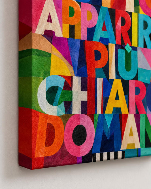 Poster frase “Forse tutto apparirà più chiaro domani”: vista 2 del prodotto