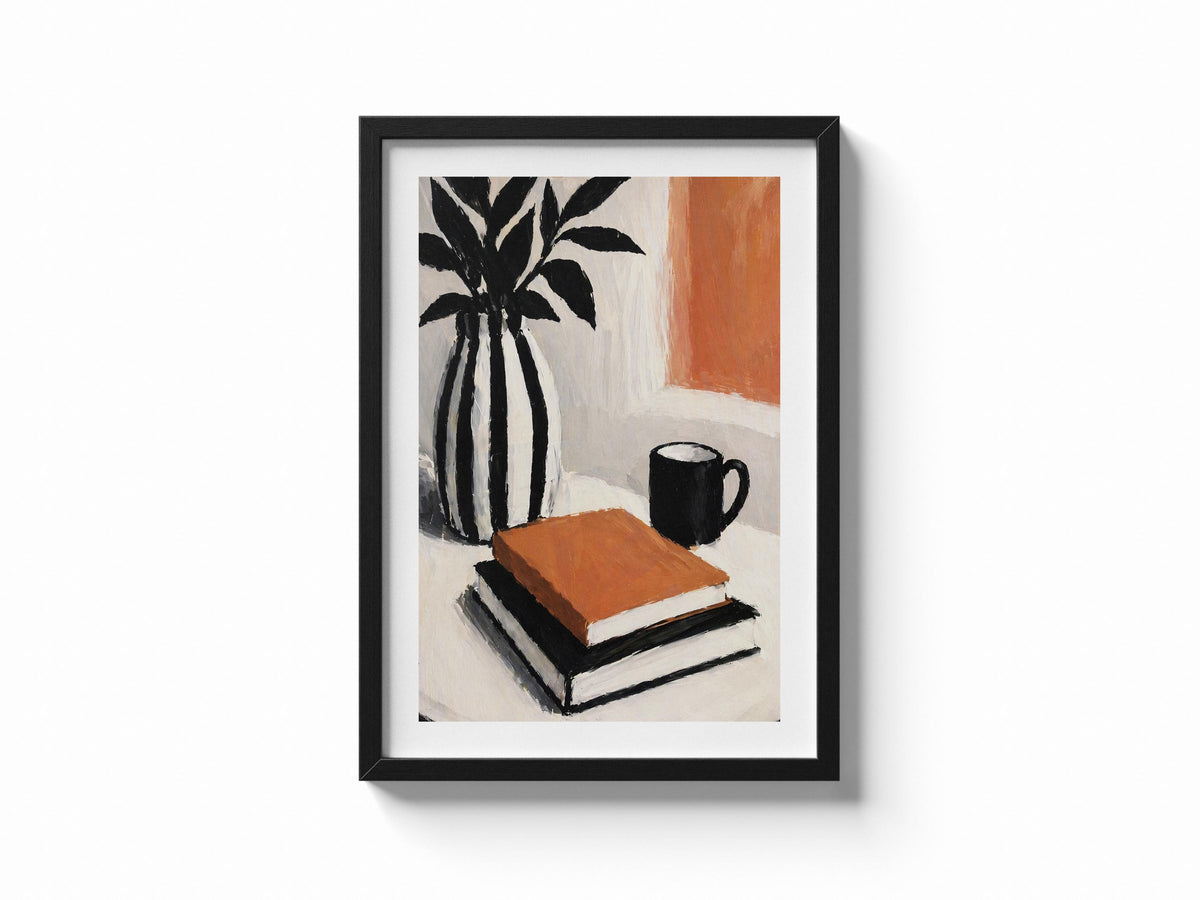 Quadro libri e tazza stile moderno: vista 5 del prodotto