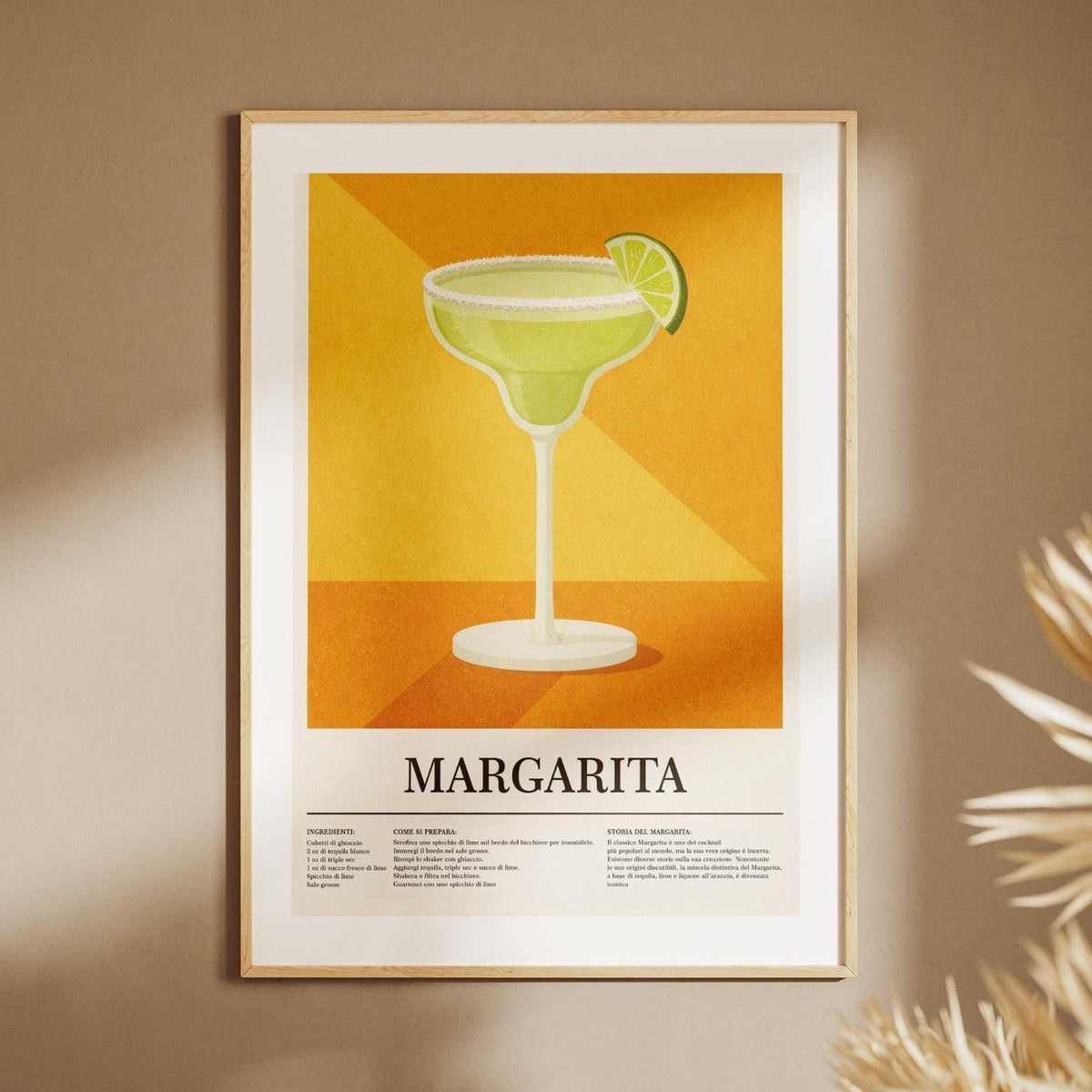 Poster Margarita Vintage: stampa artistica da parete