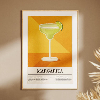 Poster Margarita Vintage: stampa artistica da parete