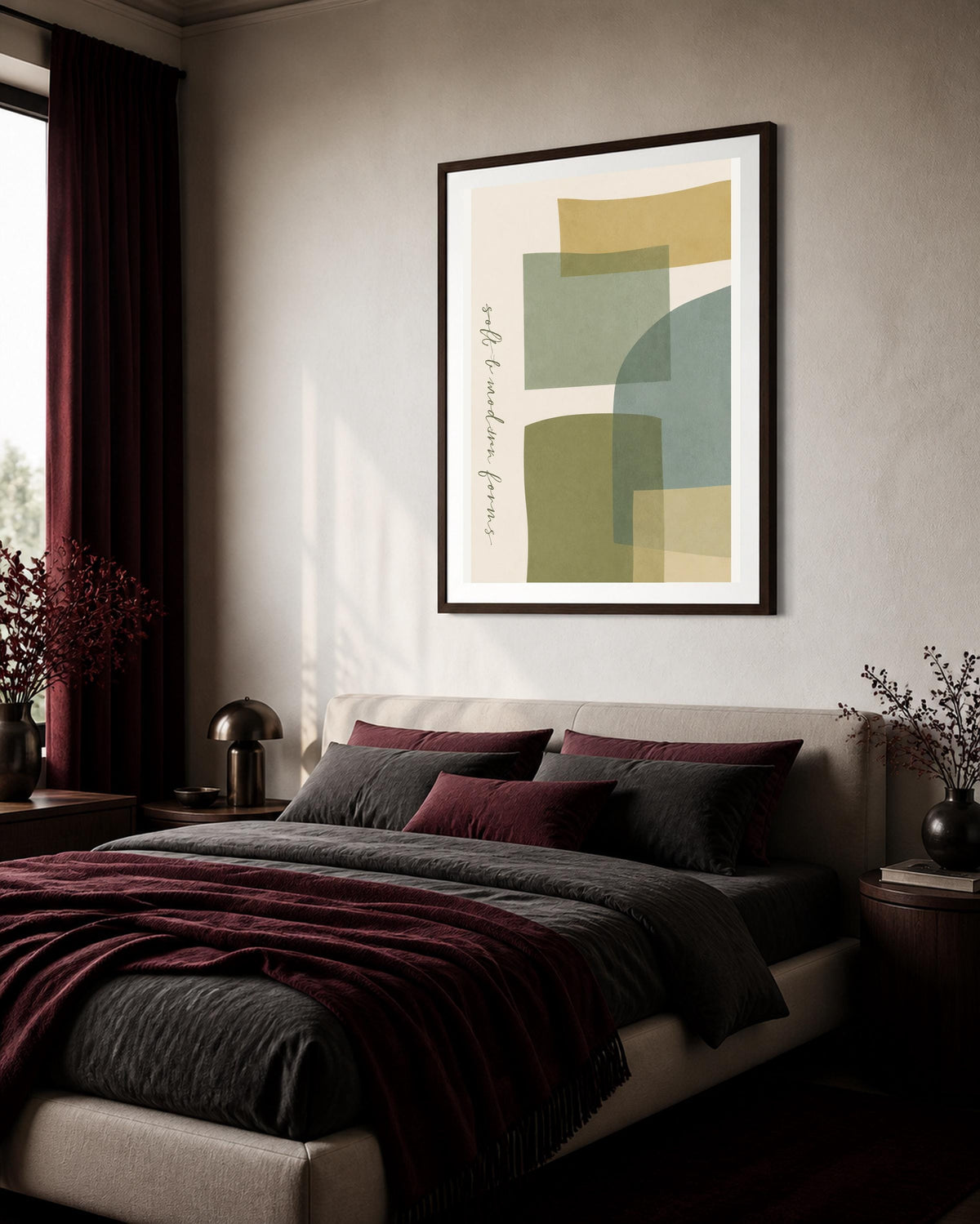 Forme morbide moderne, stampa digitale geometria soft