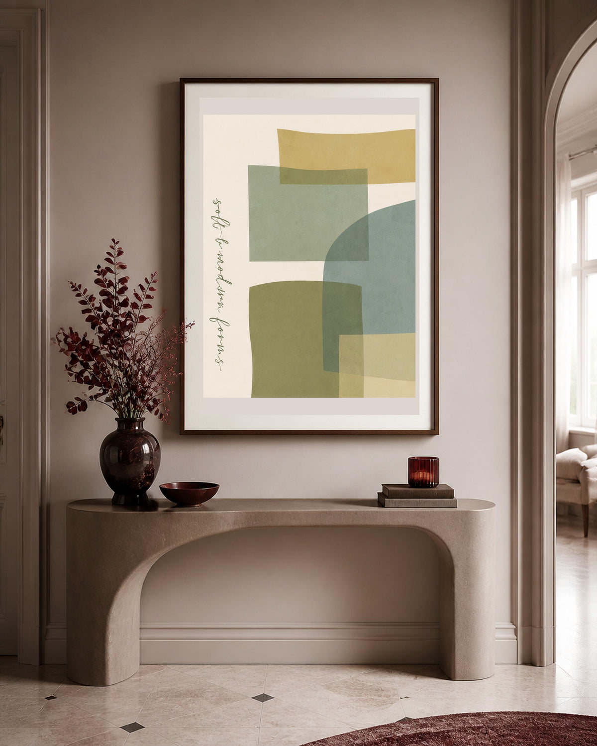 Forme morbide moderne, stampa digitale geometria soft