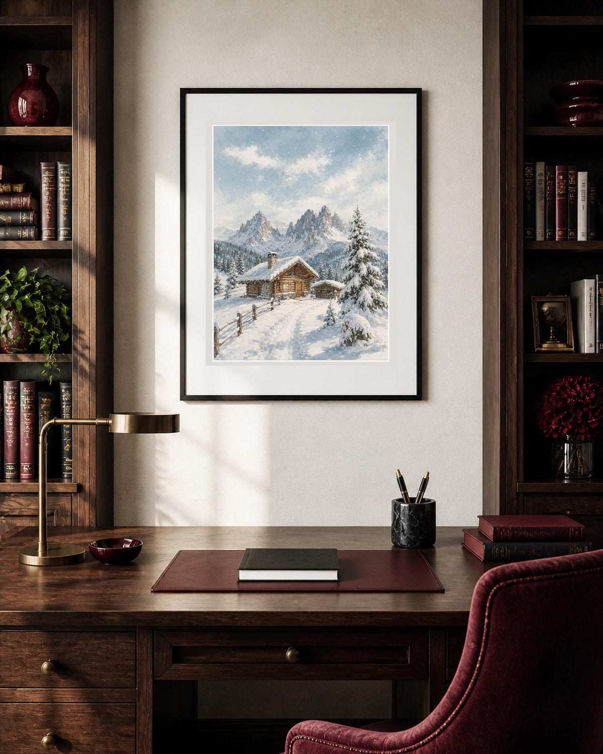Rifugio nella Neve – Stampa digitale da parete