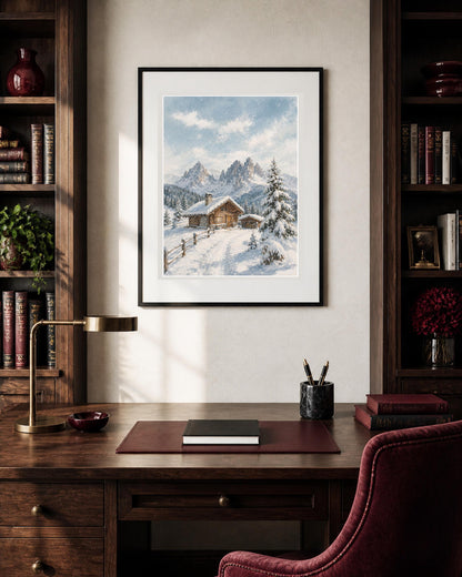 Rifugio nella Neve – Stampa digitale da parete