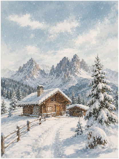 Rifugio nella Neve – Stampa digitale da parete