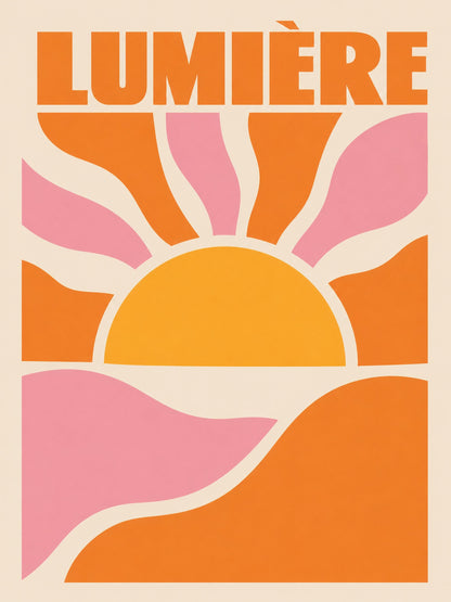 Lumière, Sole sul Mare – Stampa digitale da parete