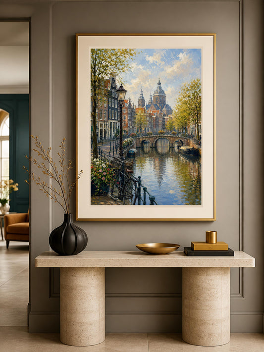Poster digitale canale europeo in autunno - Autunno sul Canale, file da stampare