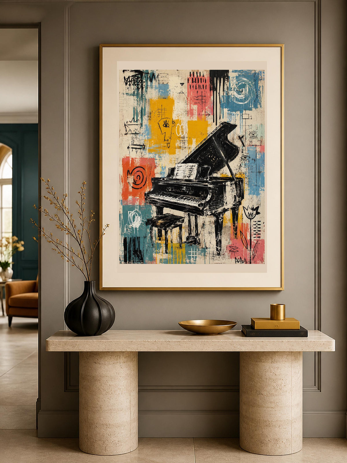 Ritmo Urbano, arte vintage — stampa senza cornice, stampa incorniciata o tela