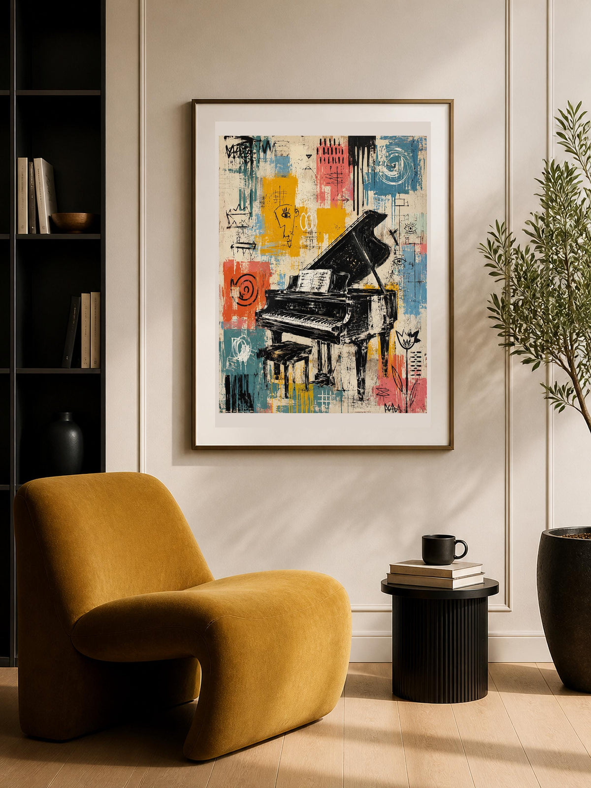 Ritmo Urbano, arte vintage — stampa senza cornice, stampa incorniciata o tela