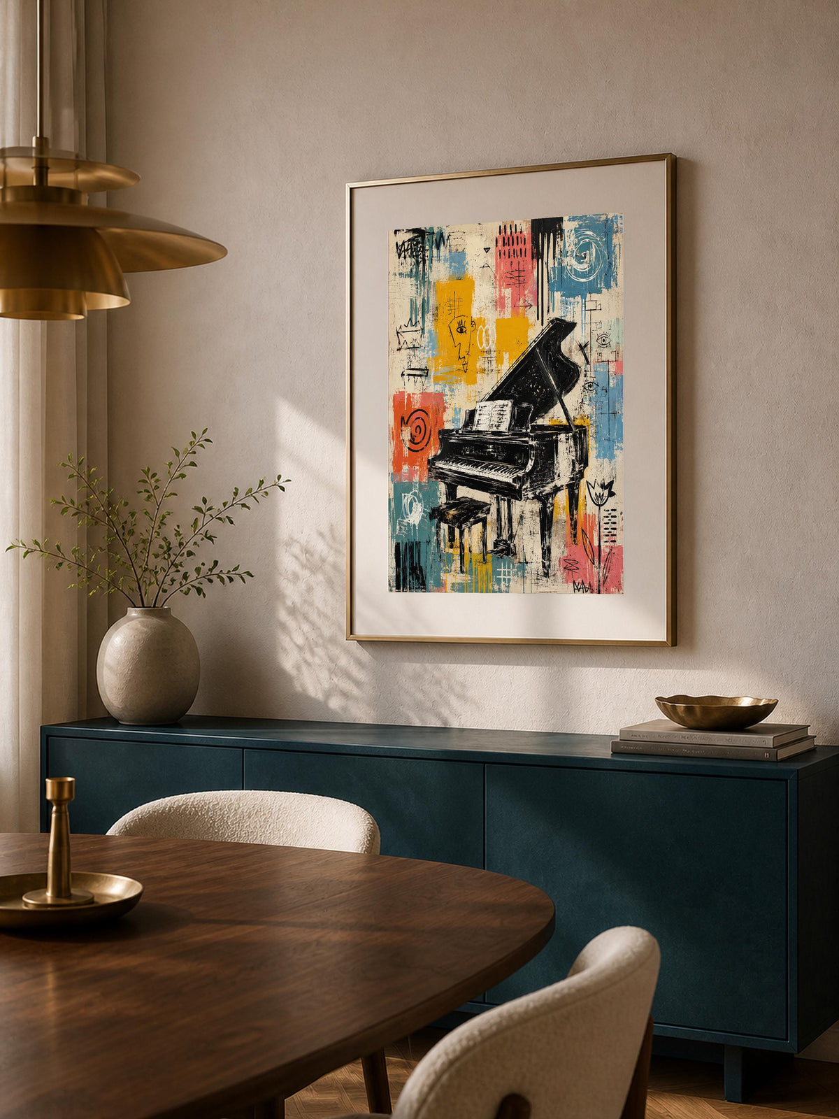 Ritmo Urbano, arte vintage — stampa senza cornice, stampa incorniciata o tela