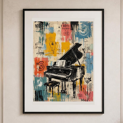 Ritmo Urbano, arte vintage — stampa senza cornice, stampa incorniciata o tela