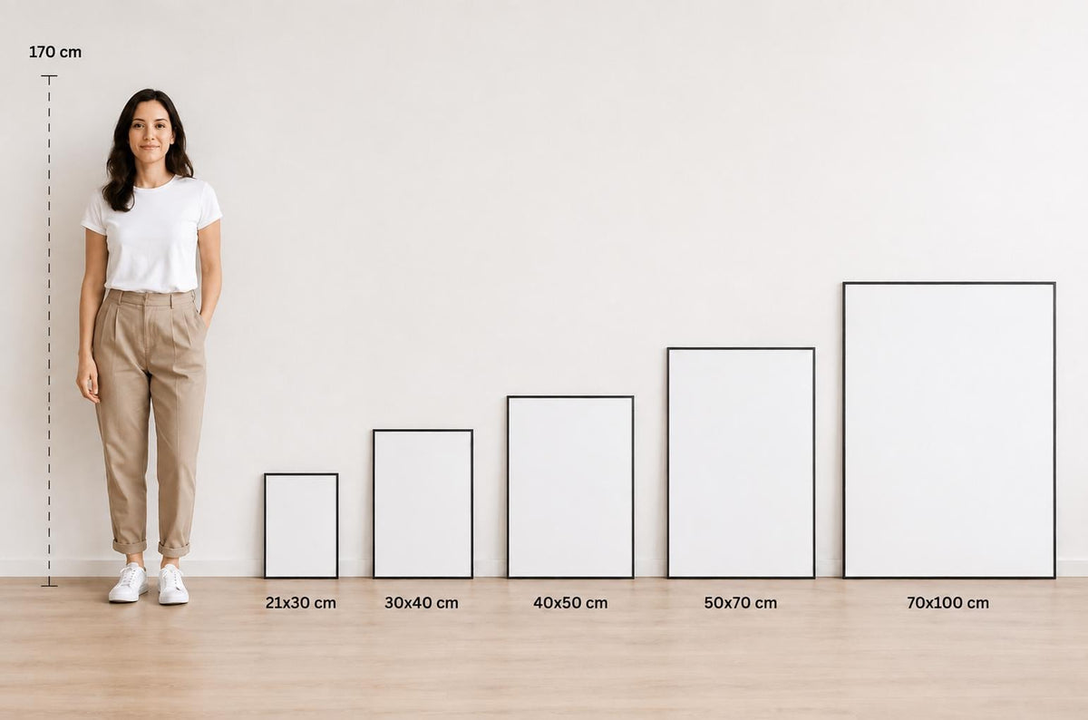 Fiori Urbani di Torino, steli floreali grafici puntinati — stampa senza cornice, stampa incorniciata o tela