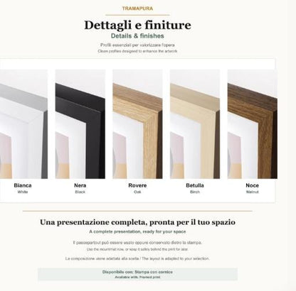 Copricontatore apribile con archi terracotta, quadro astratto con cornice o tela